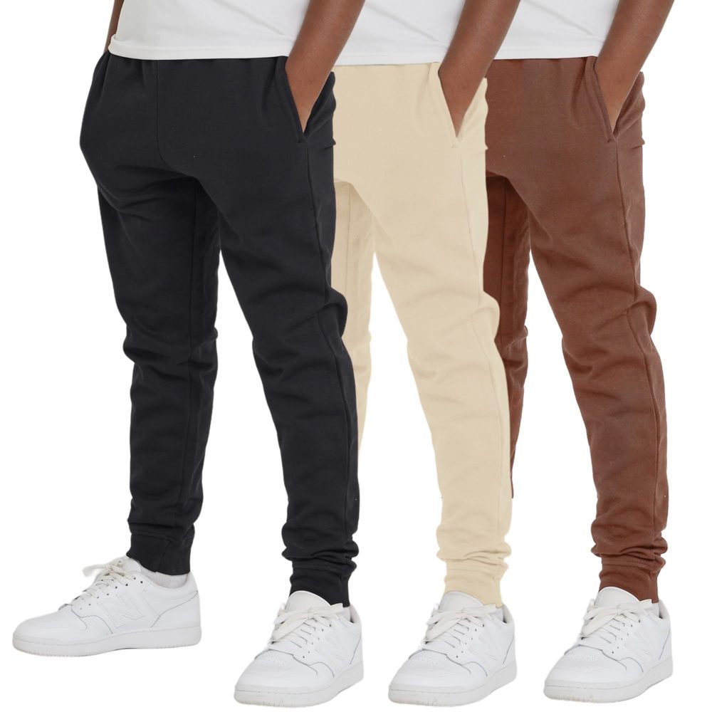 NEW Ultra Performance 3 Pack Boys Sweatpants Kids Clothes Active Soft Fleece Jog